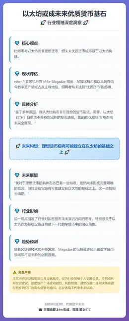 以太坊或成未来优质货币基石