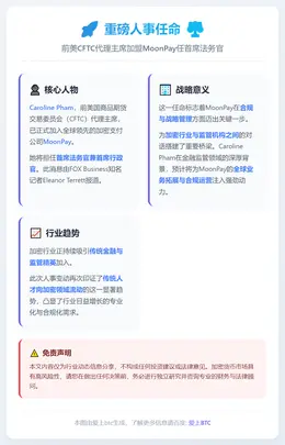 前美CFTC代理主席加盟MoonPay任首席法务官