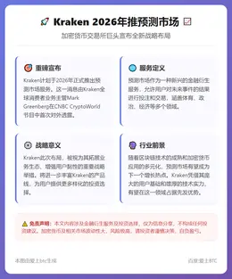Kraken 2026年推预测市场