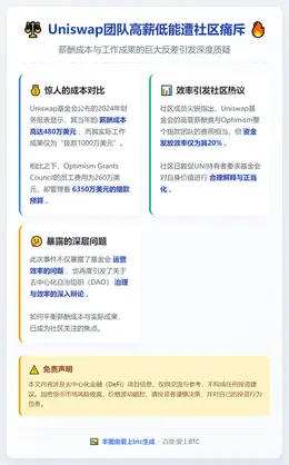 Uniswap团队高薪低能遭社区痛斥