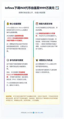 Infinex下调INX代币估值至9999万美元
