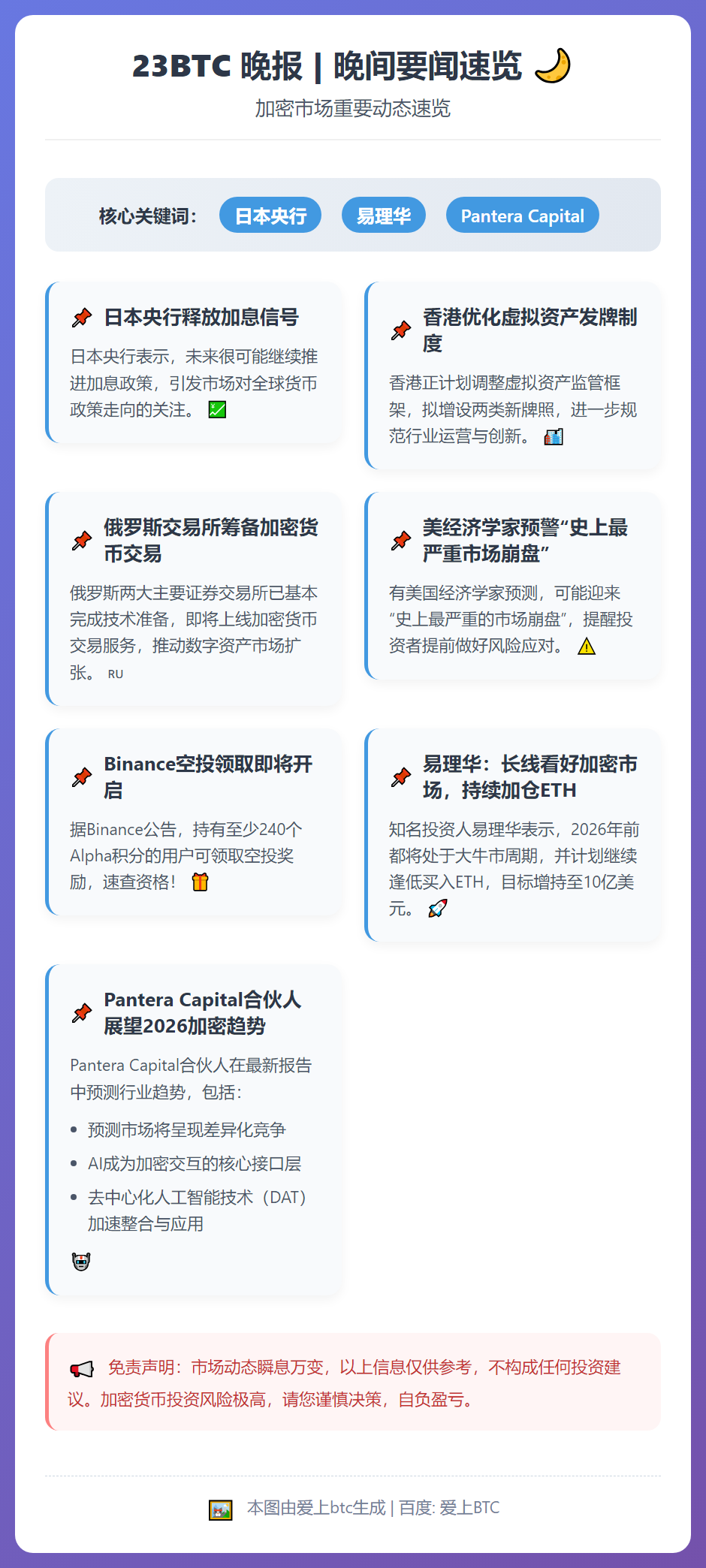 23btc晚报 | 12月25日晚间要闻速览
