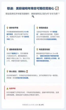 穆迪：美联储明年降息可期但需耐心