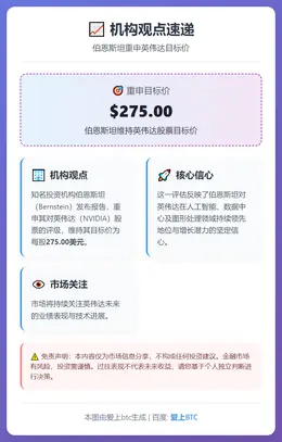 伯恩斯坦维持英伟达目标价275美元