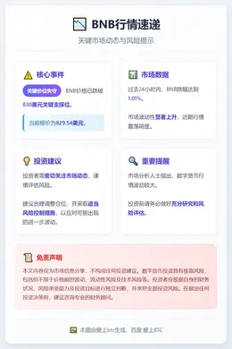 BNB跌破830美元