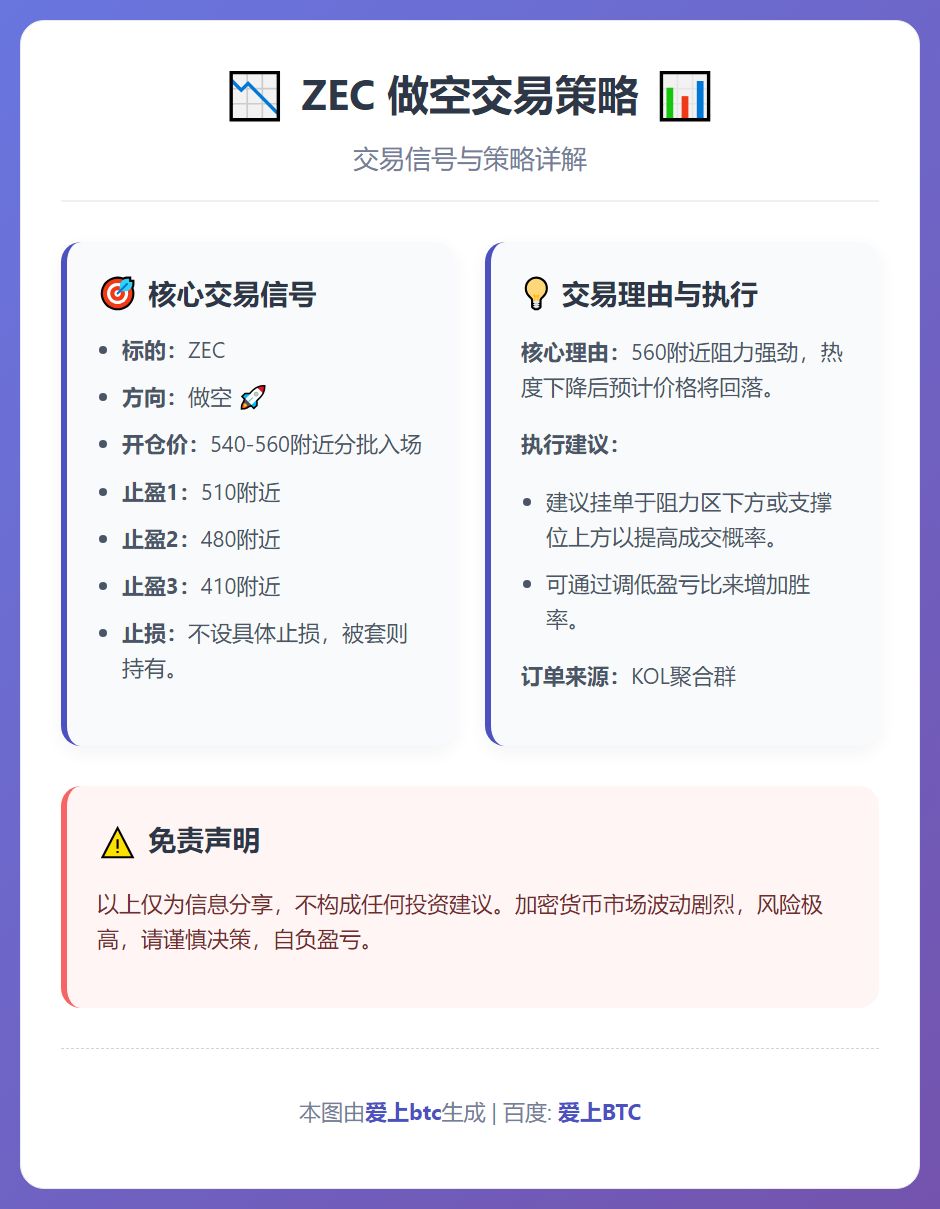 ZEC做空交易策略