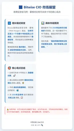 Bitwise CIO：比特币未来十年回报稳健，难现爆发式增