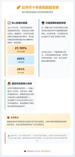 比特币十年表现超越金银
