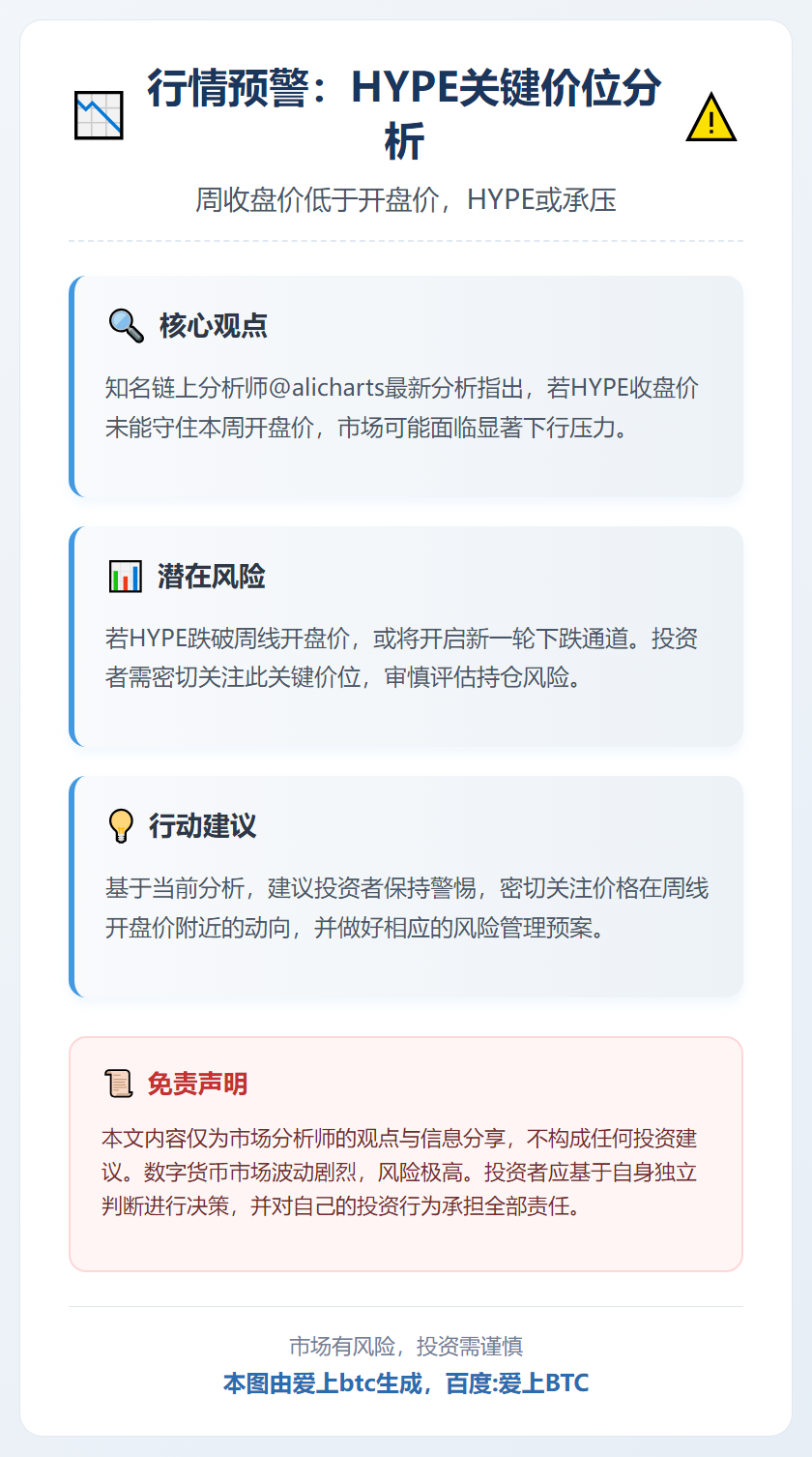 周收盘价低于开盘价，HYPE或承压