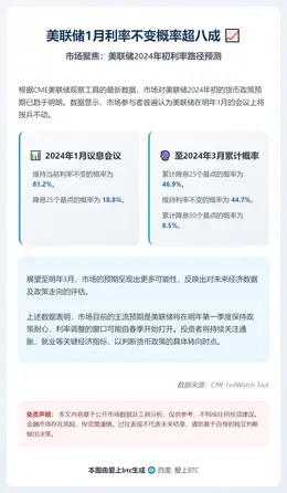美联储1月利率不变概率超八成
