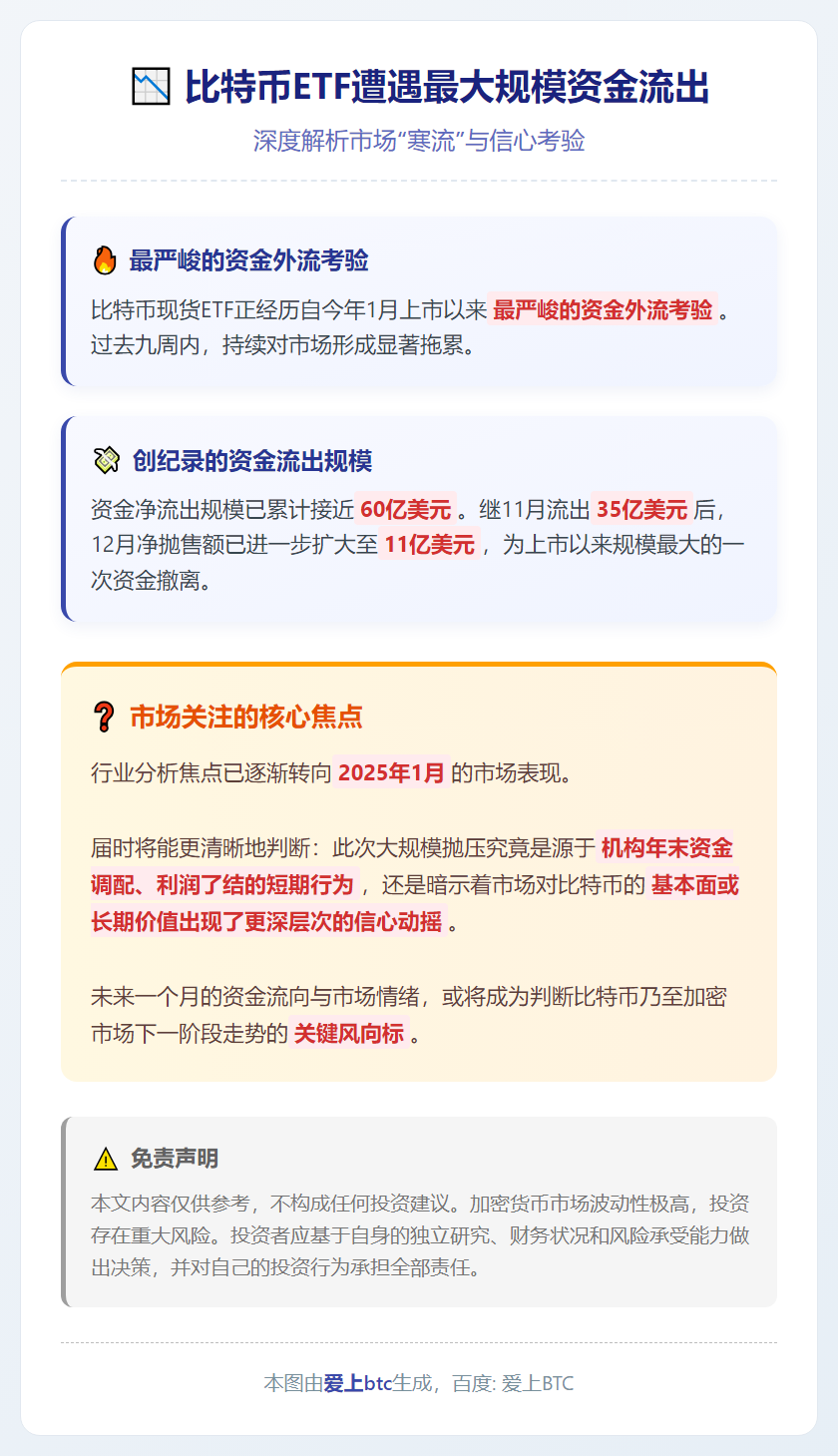 比特币ETF遭遇最大规模资金流出