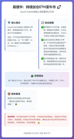 易理华：持续加仓ETH至牛市