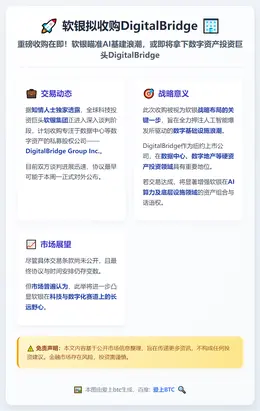 软银拟收购DigitalBridge