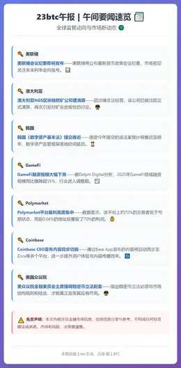23btc午报 | 12月30日午间要闻速览