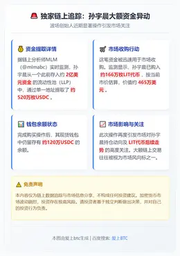 孙宇晨斥资520万USDC买入166万枚LIT