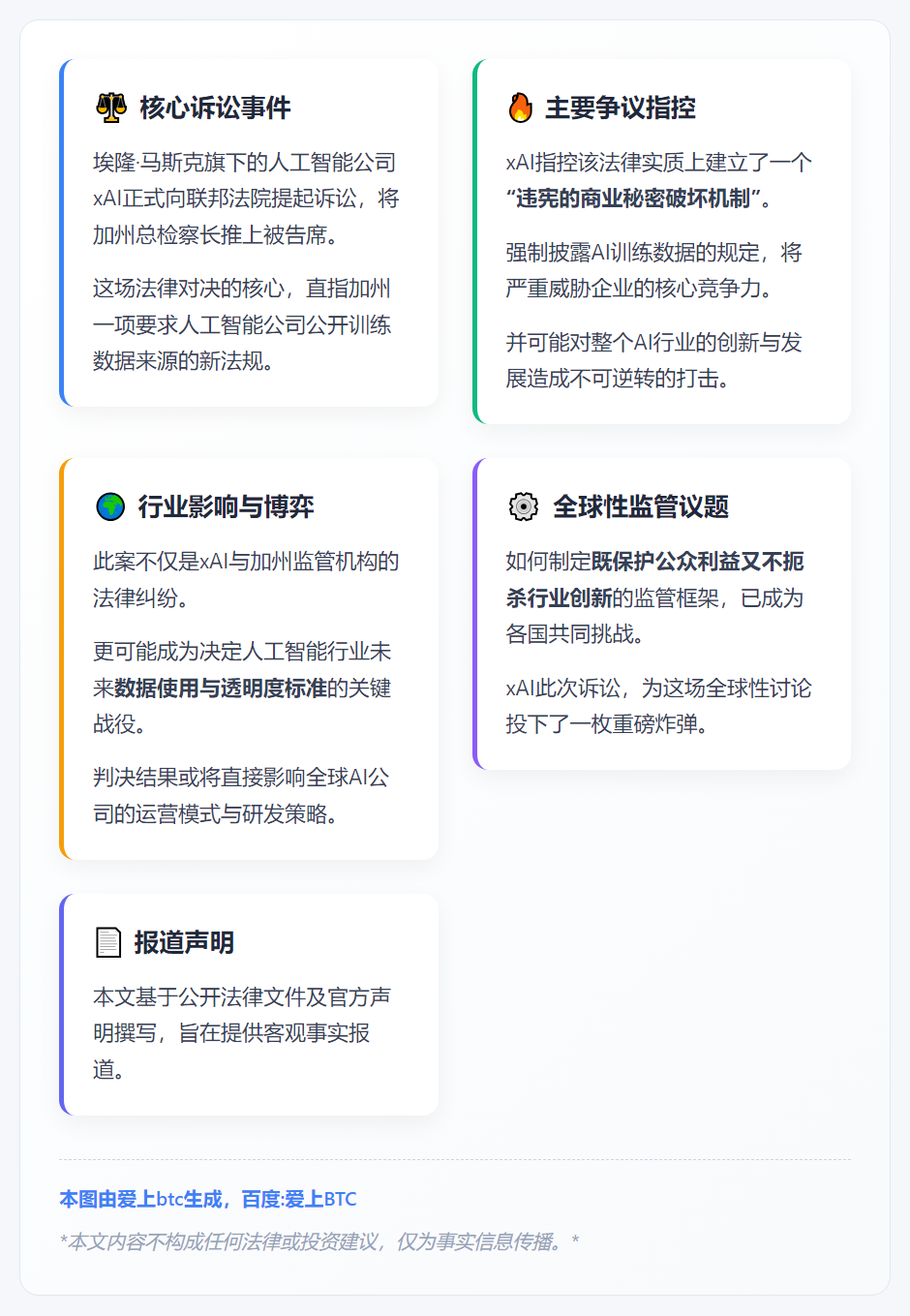 xAI起诉加州总检察长