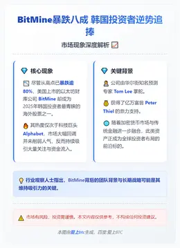BitMine暴跌八成 韩国投资者逆势追捧