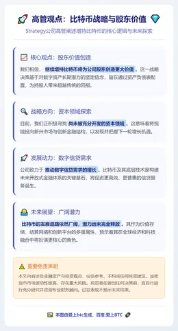 高管：增持比特币利好股东，挖掘新资本