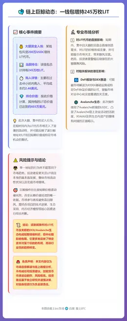 一钱包增持245万枚LIT