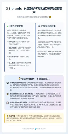 Bithumb：休眠账户存超2亿美元加密资产，将协助恢复