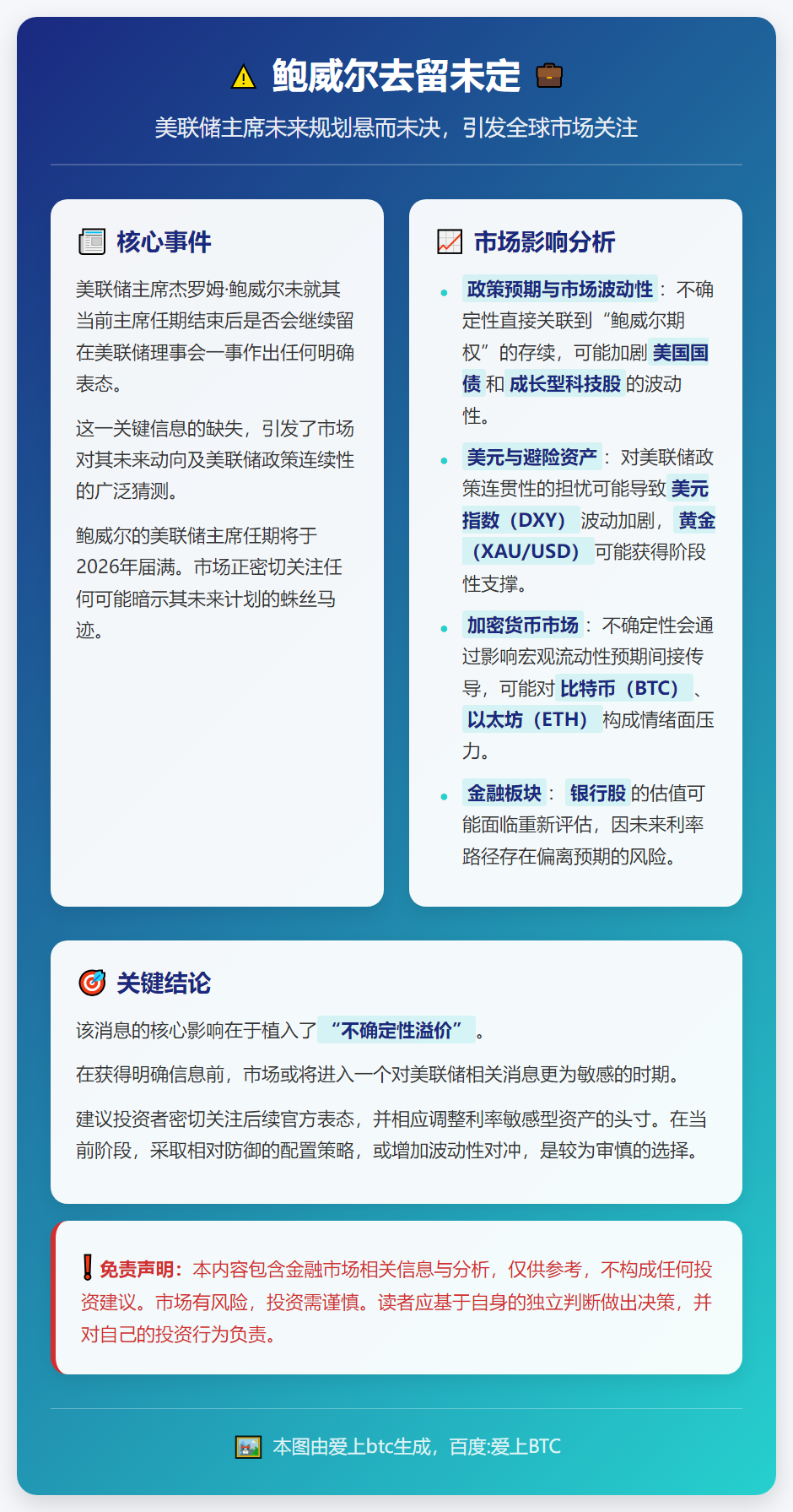 鲍威尔去留未定