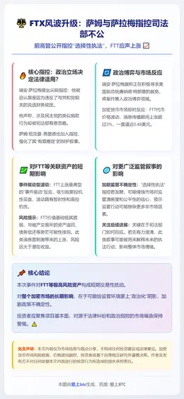 FTX风波升级：萨姆与萨拉梅指控司法部不公
