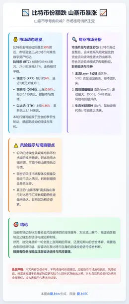 比特币份额跌 山寨币暴涨