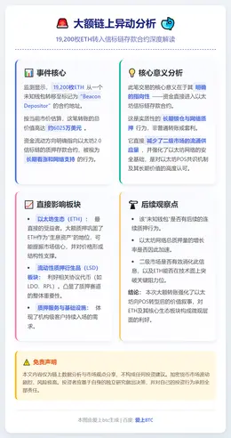 未知钱包转移1.92万枚ETH至Beacon Deposit