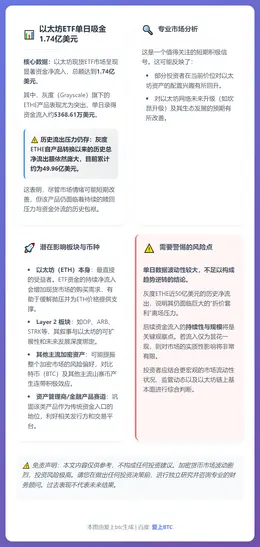 以太坊ETF日吸金1.74亿