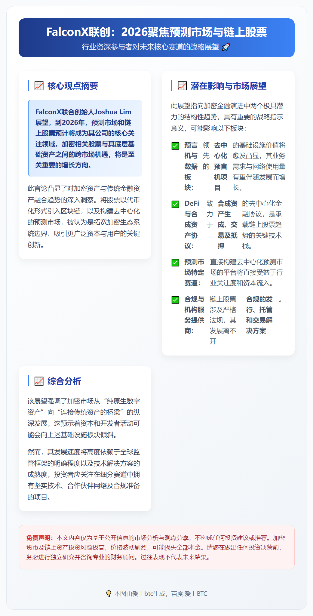FalconX联创：2026聚焦预测市场与链上股票