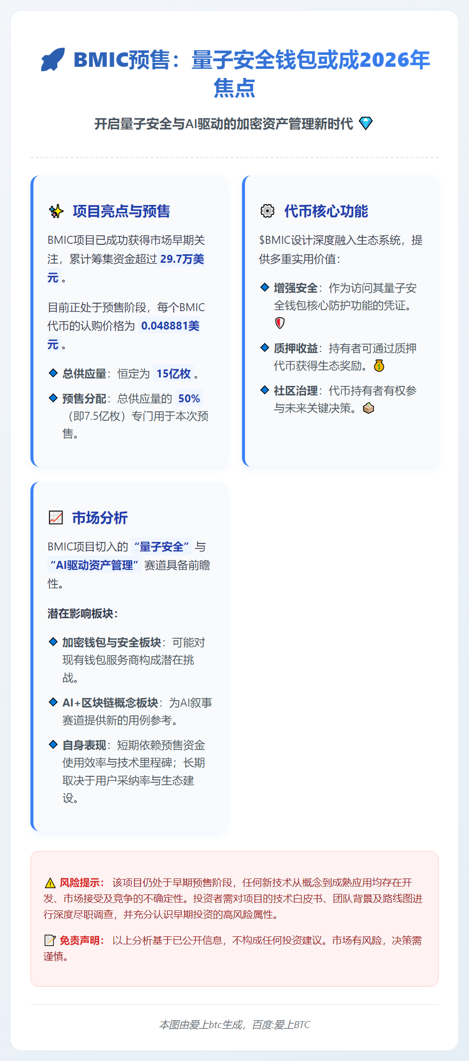 BMIC预售：量子安全钱包或成2026年焦点