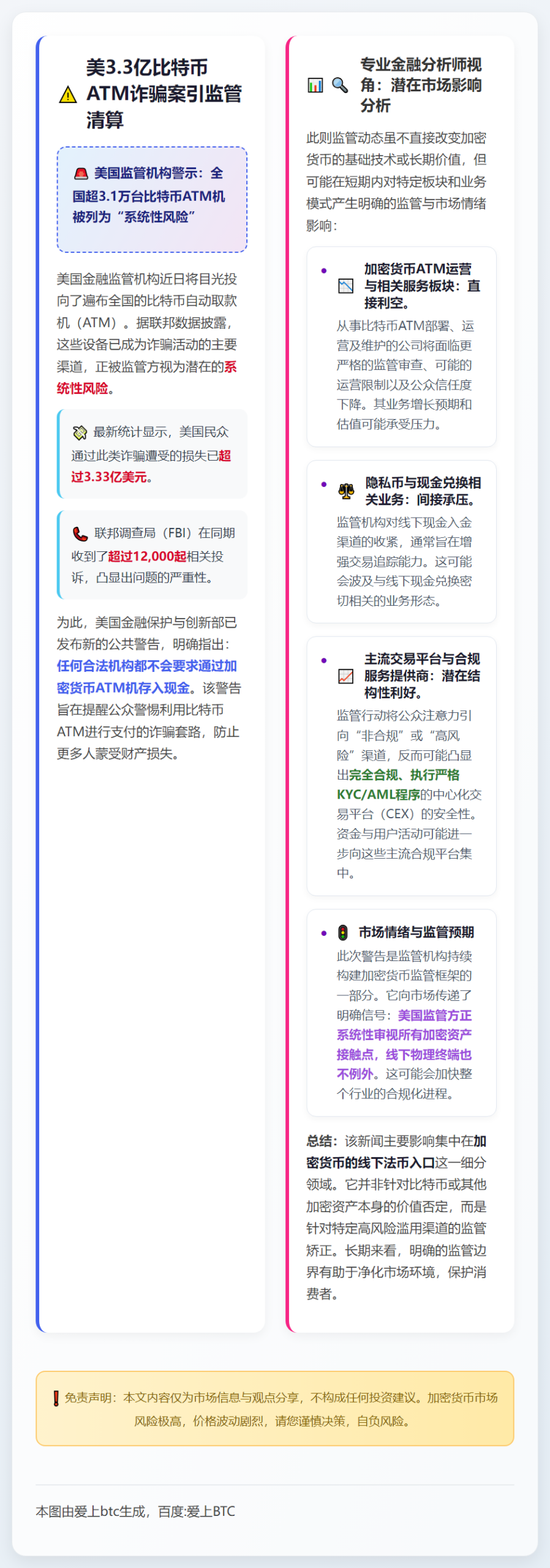 美3.3亿比特币ATM诈骗案引监管清算