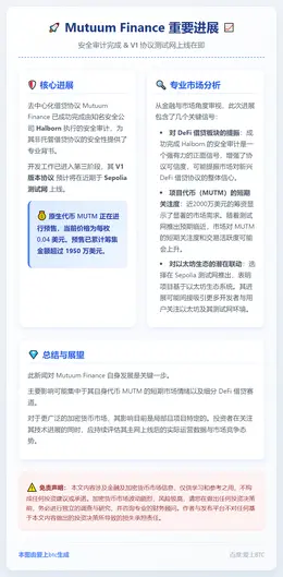 Mutuum Finance 完成 Halborn 审计，进