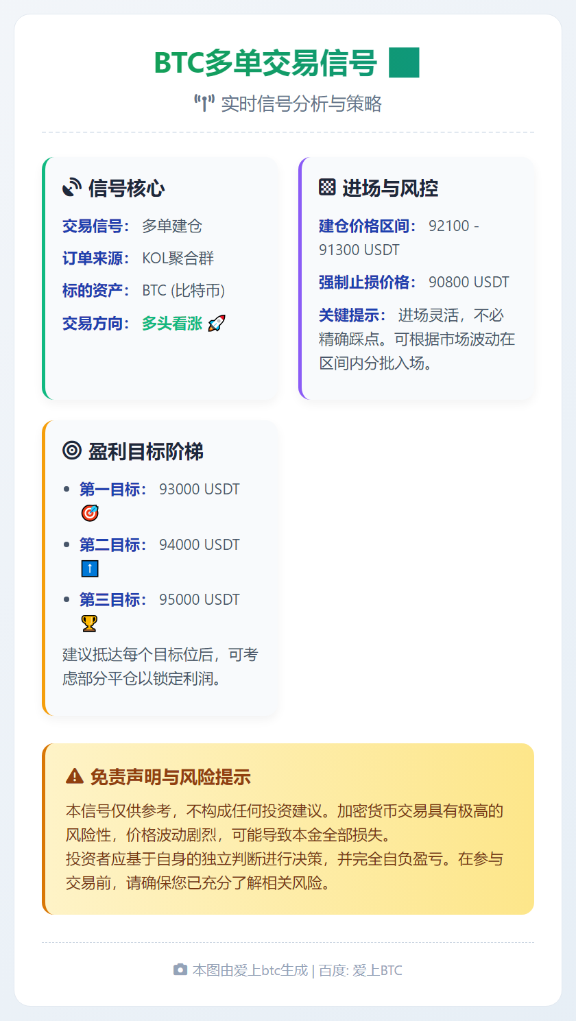 BTC多单交易信号