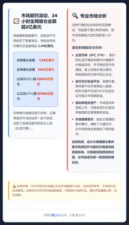 24小时全网爆仓2.09亿美元