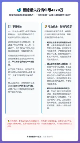 巨鲸错失行情年亏4270万
