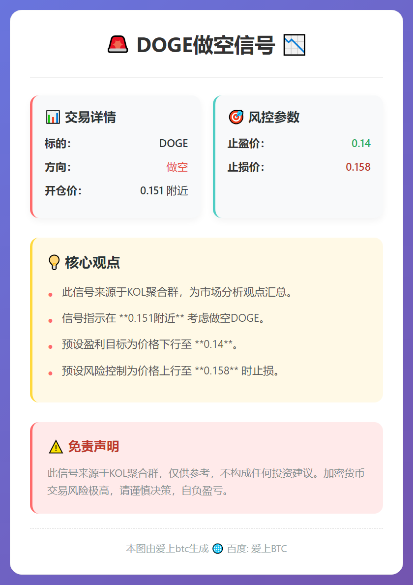 DOGE做空信号