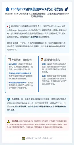 TSC与T7X引领美国RWA代币化战略