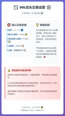 2026-01-06 20:16:46 SOL空头交易设置