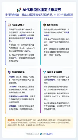 AI代币领涨加密货币复苏