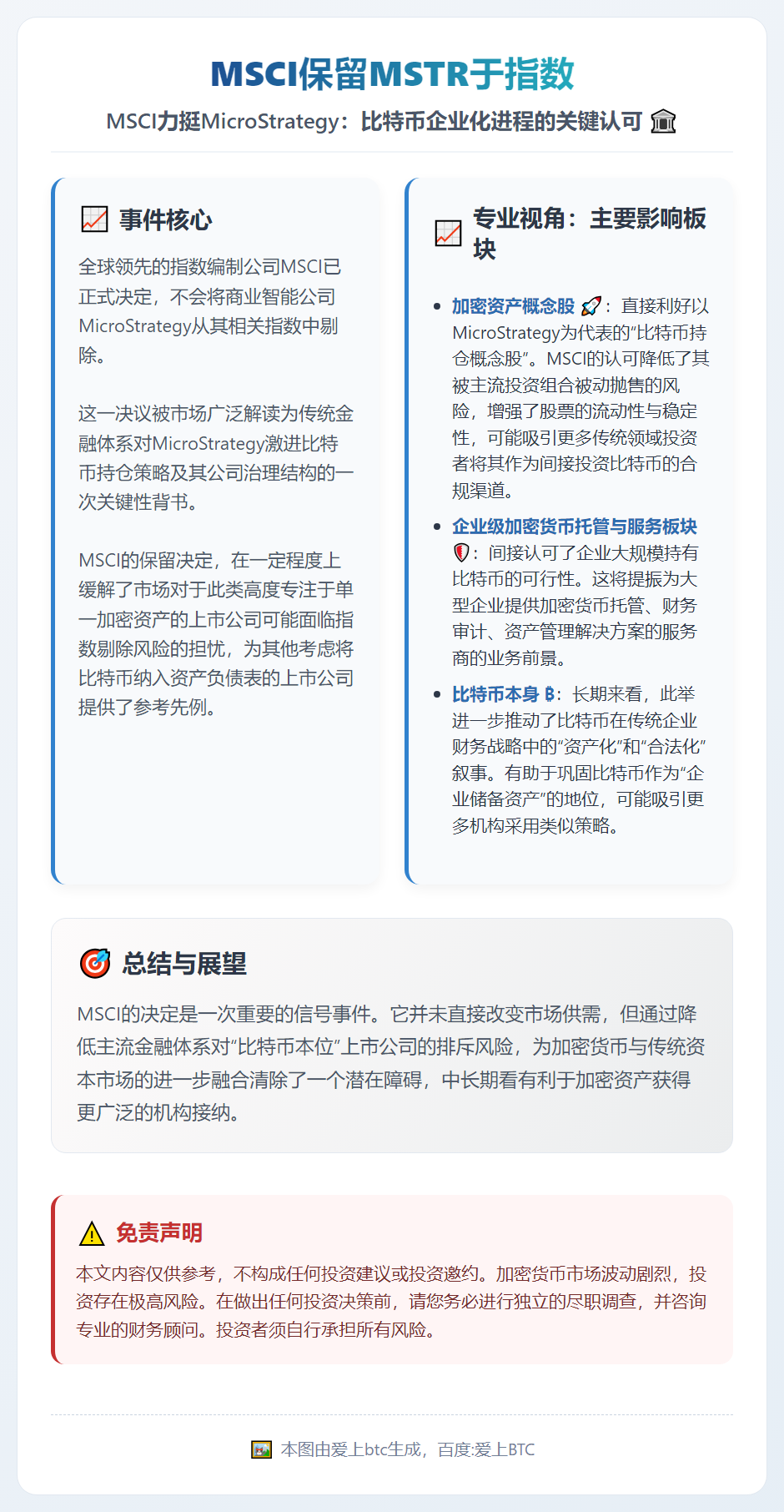 MSCI保留MSTR于指数