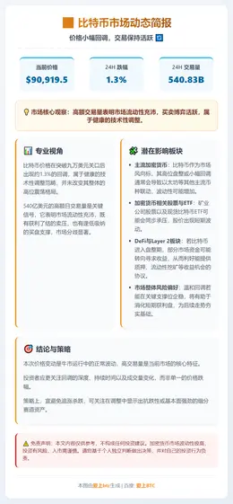 比特币跌破9.1万美元