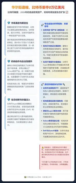 华尔街退缩，比特币重夺2万亿美元