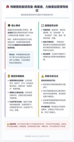 特朗普拒赦班克曼-弗里德，力推美加密领导地位