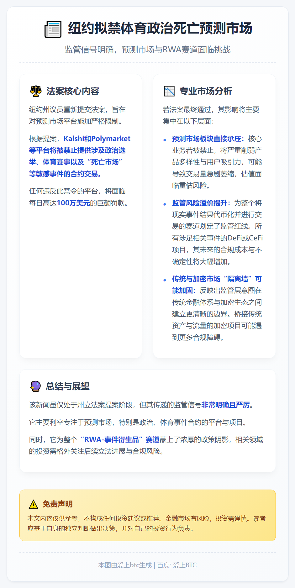 纽约拟禁体育政治死亡预测市场