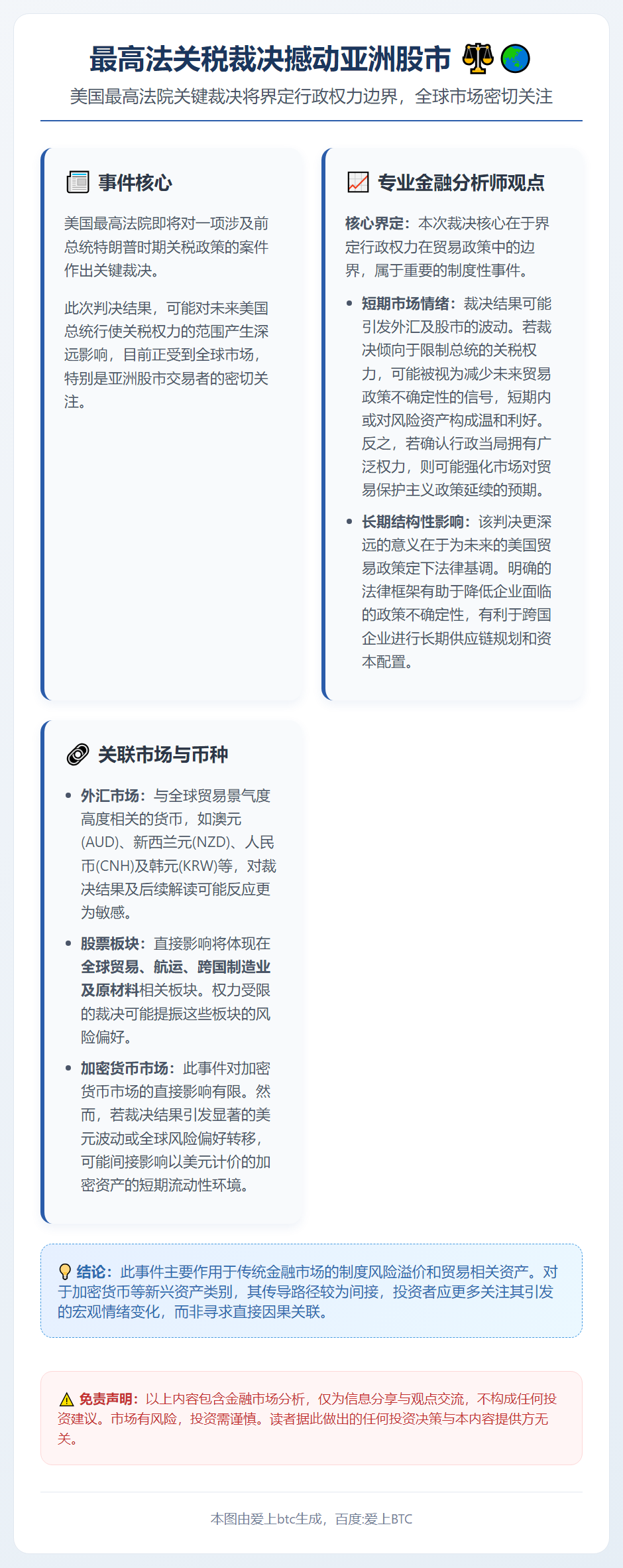 最高法关税裁决撼动亚洲股市