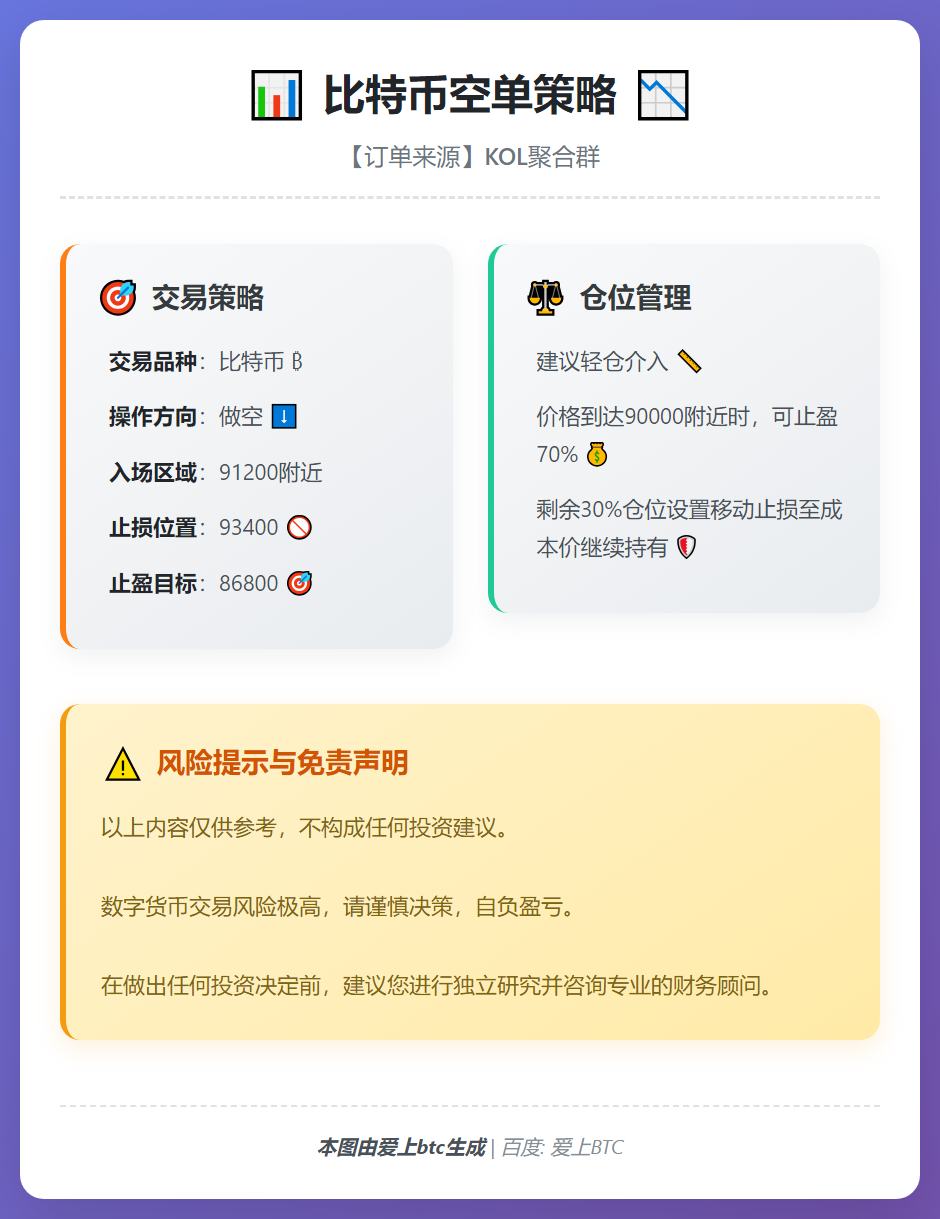 2026-01-09 16:49:39 比特币空单策略