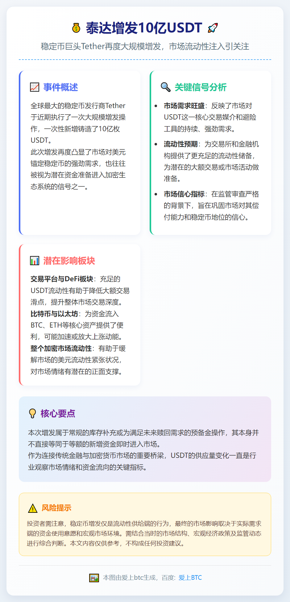 泰达增发10亿USDT