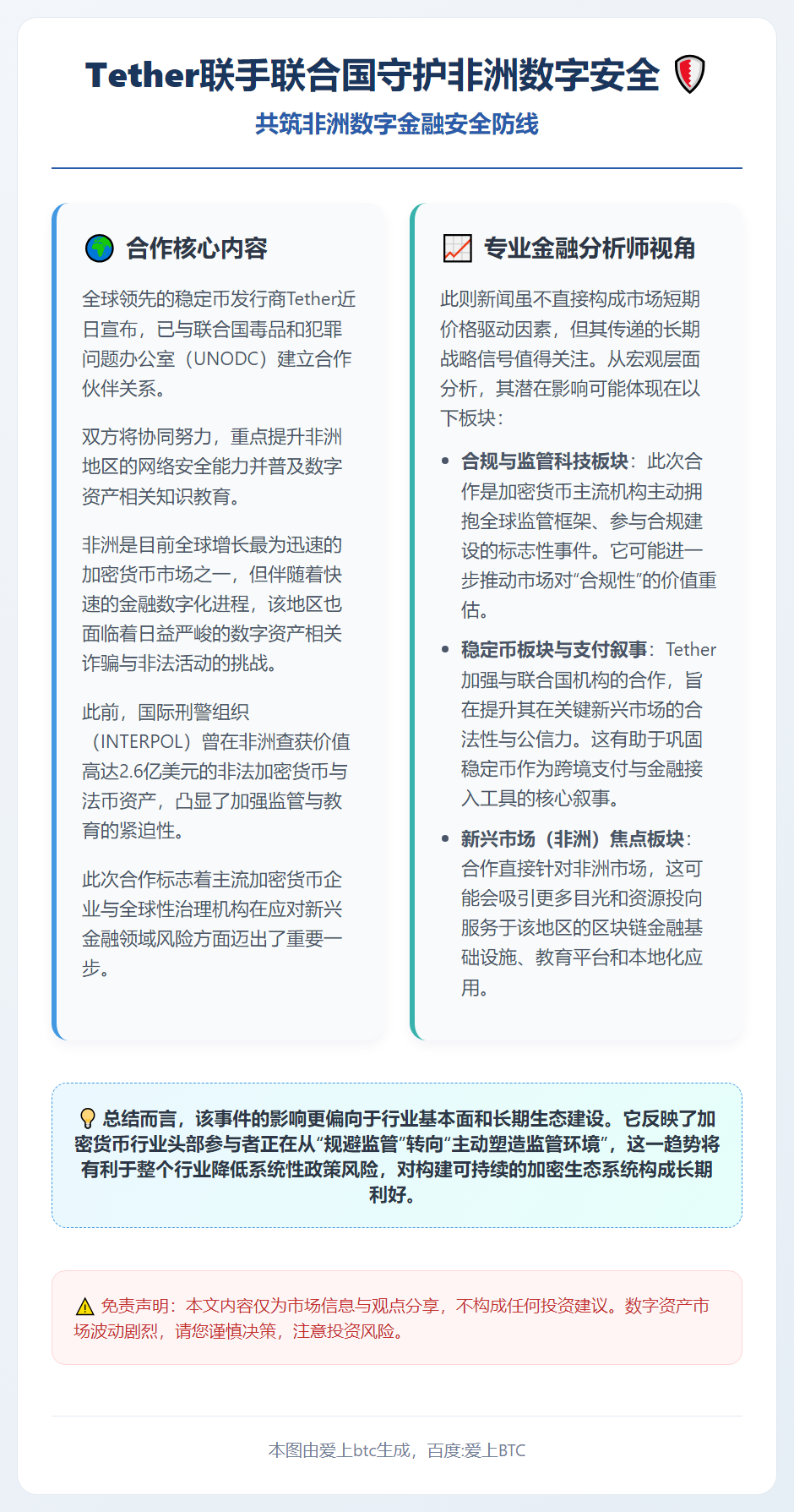 Tether联手联合国守护非洲数字安全