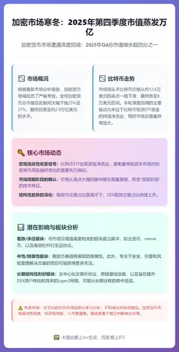 加密市场寒冬：2025年第四季度市值蒸发万亿